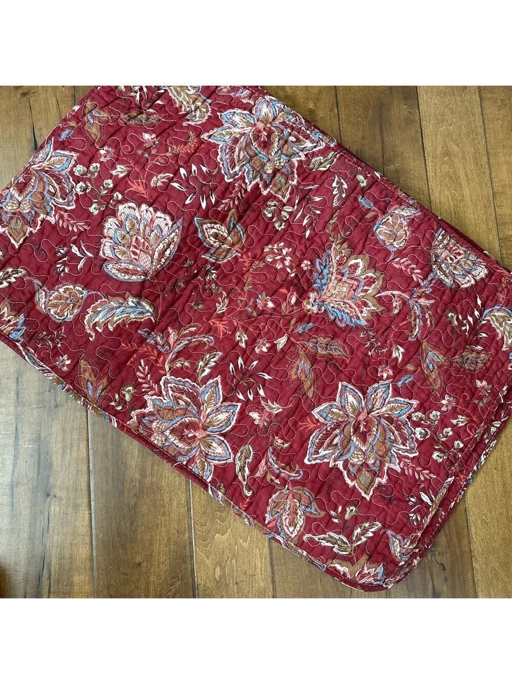 Floral Quilted Bedding Shams X2 Queen